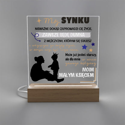 Dla Syna - Ramka LED z nadrukiem