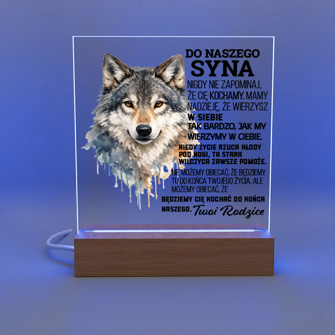 Dla Syna - Ramka LED z grawerem