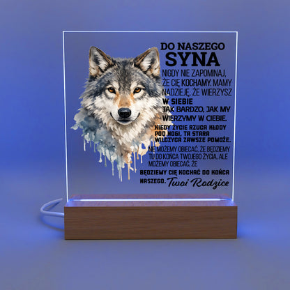 Dla Syna - Ramka LED z grawerem