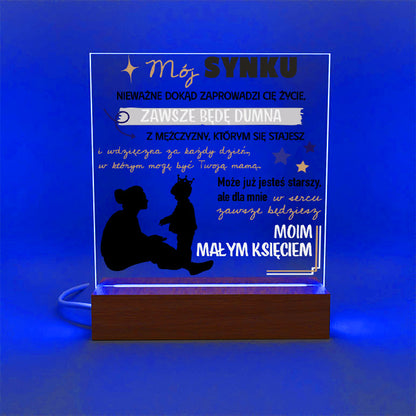 Dla Syna - Ramka LED z nadrukiem
