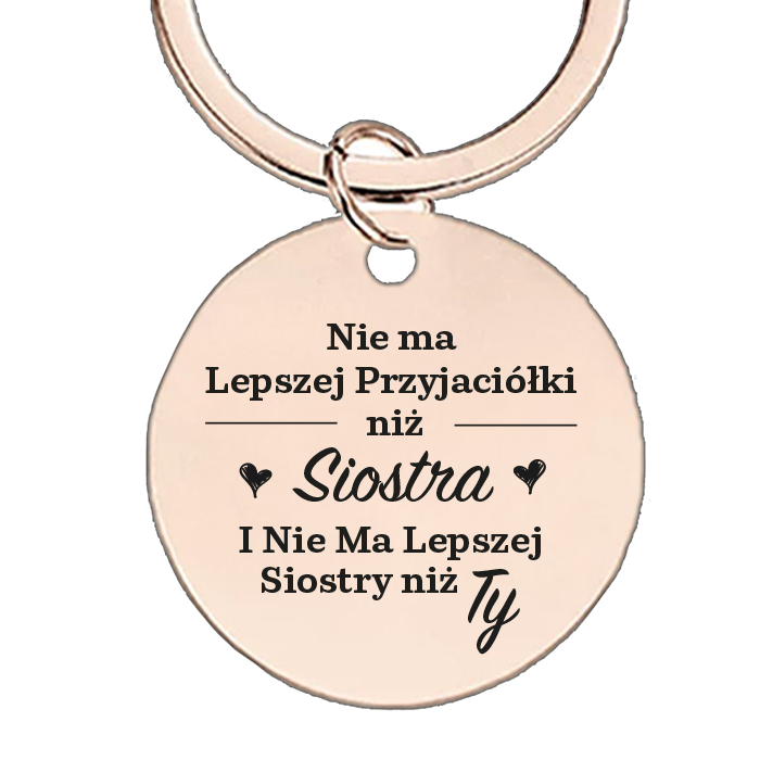 Dla Siostry - brelok z grawerem