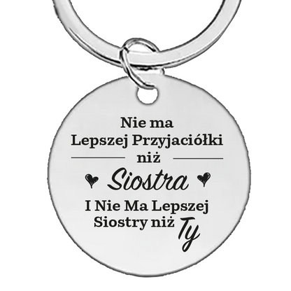 Dla Siostry - brelok z grawerem