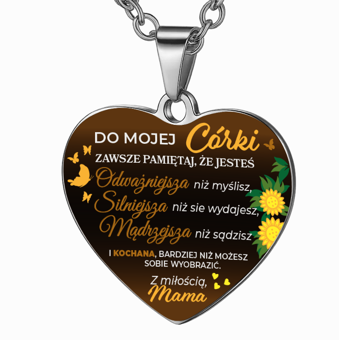 Dla Córki - Serce z nadrukiem