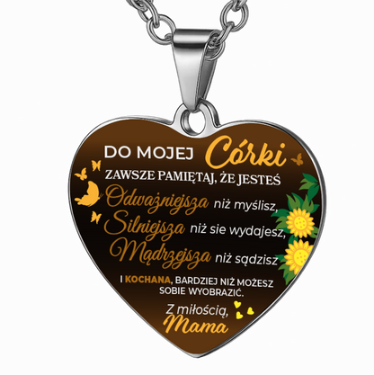 Dla Córki - Serce z nadrukiem
