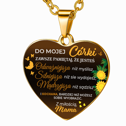 Dla Córki - Serce z nadrukiem